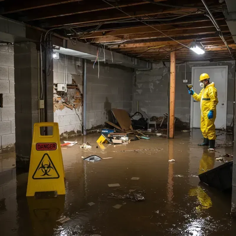 Flooded Basement Electrical Hazard in Pecos County, TX Property